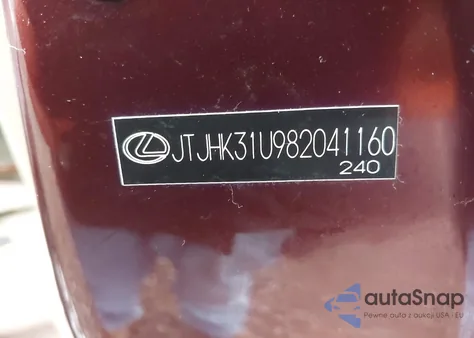 2008 Lexus Rx 350 from USA, damaged, VIN JTJHK31U982041160